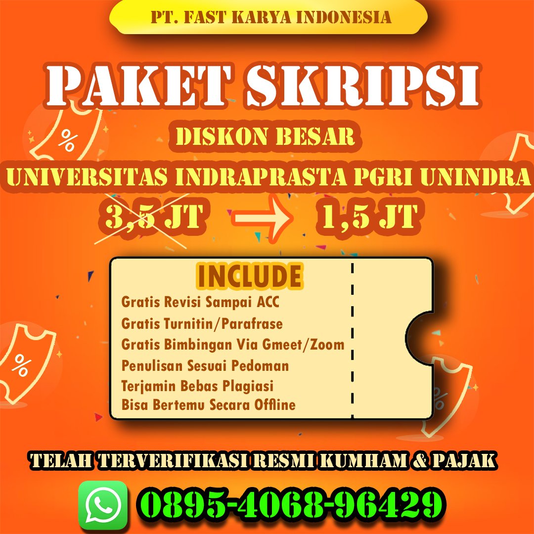 JASA SKRIPSI UNINDRA